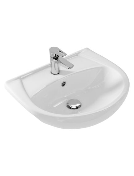 Купить Раковина ERICA 55  (s-um-eri55/1-w) по цене 2990 руб., в Санкт-Петебруге в интернет магазине 100-Систем, а также дургие товары CERSANIT из раздела Встраиваемые раковины и Раковины и пьедесталы
