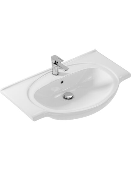 Купить Раковина ERICA 80  (s-um-eri80/1-w) по цене 6290 руб., в Санкт-Петебруге в интернет магазине 100-Систем, а также дургие товары CERSANIT из раздела Встраиваемые раковины и Раковины и пьедесталы