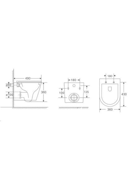 Купить Комплект BERGES: инсталляция АТОМ Line кнопка хром глянец, унитаз VITA Rimless 49 см, сиденье дюропласт микролифт, быстросъём  (043381) по цене 29900 руб., в Санкт-Петебруге в интернет магазине 100-Систем, а также дургие товары BERGES из раздела Готовые решения и Инсталляции