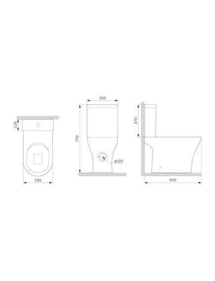 Купить C748600SC Sense унитазкомпакт FlashClean с сид м/лифт (c748600sc) по цене 20490 руб., в Санкт-Петебруге в интернет магазине 100-Систем, а также дургие товары AM.PM из раздела Горизонтальный выпуск и Унитазы-компакт с бачком