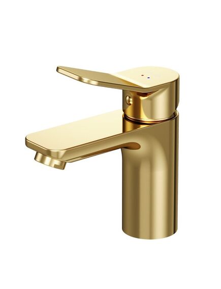 Купить F85A02199 X-Joy, смеситель для умывальника излив 100 мм, золото (f85a02199) по цене 8490 руб., в Санкт-Петебруге в интернет магазине 100-Систем, а также дургие товары AM.PM из раздела Рычажные смесители и Смесители для раковины