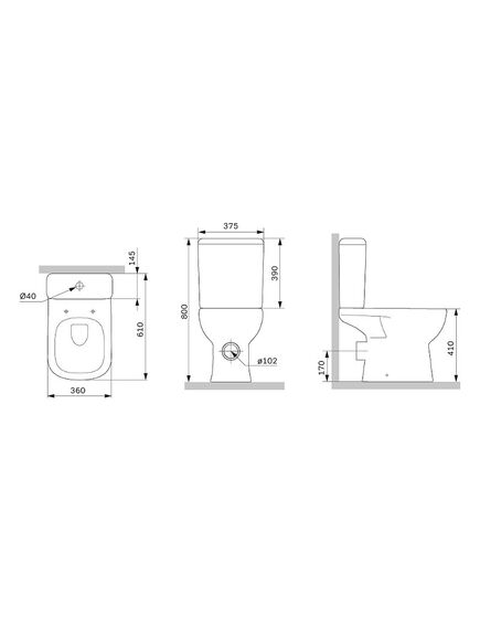 Купить C85C8601SC Sunny Aquaspin унитазкомпакт с сиденьем микролифт (c85c8601sc) по цене 20990 руб., в Санкт-Петебруге в интернет магазине 100-Систем, а также дургие товары AM.PM из раздела Горизонтальный выпуск и Унитазы-компакт с бачком