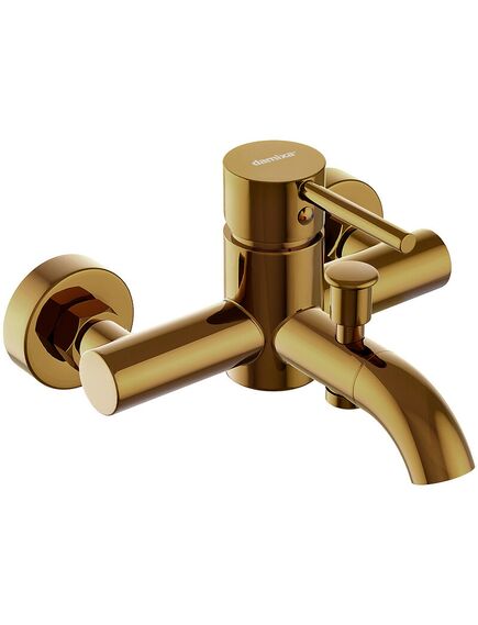 Купить 361000600 Scandinavian Pure, смеситель для ванной и душа, золото (361000600) по цене 10990 руб., в Санкт-Петебруге в интернет магазине 100-Систем, а также дургие товары DAMIXA из раздела Смесители с коротким изливом и Смесители для ванны и душа
