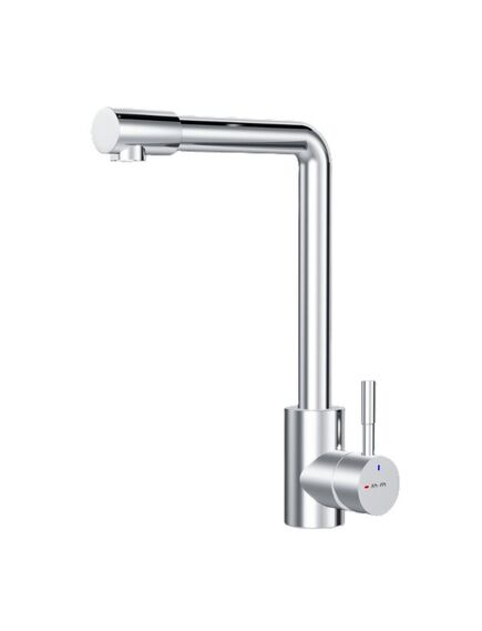 Купить F85B05000 X-Joy, смеситель для кухни с L-изливом, хром (f85b05000) по цене 4590 руб., в Санкт-Петебруге в интернет магазине 100-Систем, а также дургие товары AM.PM из раздела Рычажные смесители и Смесители для кухни