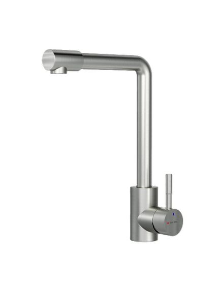 Купить F85B05011 X-Joy, смеситель для кухни с L-изливом, сатин (f85b05011) по цене 4990 руб., в Санкт-Петебруге в интернет магазине 100-Систем, а также дургие товары AM.PM из раздела Рычажные смесители и Смесители для кухни
