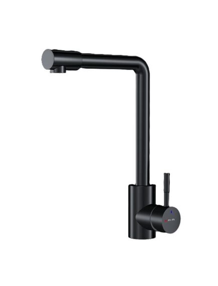 Купить F85B05022 X-Joy, смеситель для кухни с L-изливом, черный (f85b05022) по цене 4990 руб., в Санкт-Петебруге в интернет магазине 100-Систем, а также дургие товары AM.PM из раздела Рычажные смесители и Смесители для кухни