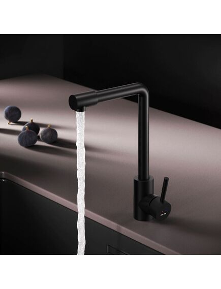 Купить F85B05022 X-Joy, смеситель для кухни с L-изливом, черный (f85b05022) по цене 4990 руб., в Санкт-Петебруге в интернет магазине 100-Систем, а также дургие товары AM.PM из раздела Рычажные смесители и Смесители для кухни