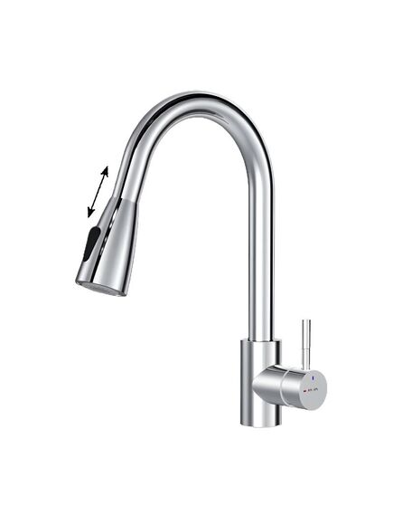 Купить F85B07500 X-Joy, смеситель для кухни с вытягивающимся изливом, хром (f85b07500) по цене 5490 руб., в Санкт-Петебруге в интернет магазине 100-Систем, а также дургие товары AM.PM из раздела Рычажные смесители и Смесители для кухни