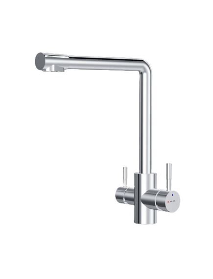 Купить F85B05700 X-Joy, смеситель для кухни с L-изливом с каналом для питьевой воды, хром (f85b05700) по цене 9990 руб., в Санкт-Петебруге в интернет магазине 100-Систем, а также дургие товары AM.PM из раздела Смесители с подключением фильтра и Смесители для кухни
