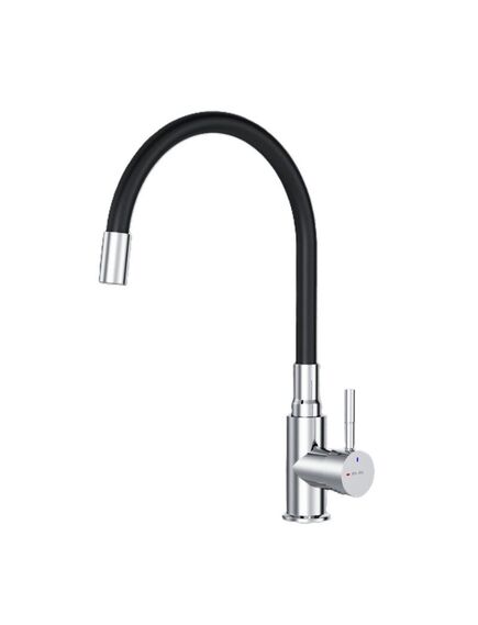 Купить F85B07612 X-Joy, смеситель для кухни с гибким изливом, черный/сатин (f85b07612) по цене 6290 руб., в Санкт-Петебруге в интернет магазине 100-Систем, а также дургие товары AM.PM из раздела Рычажные смесители и Смесители для кухни