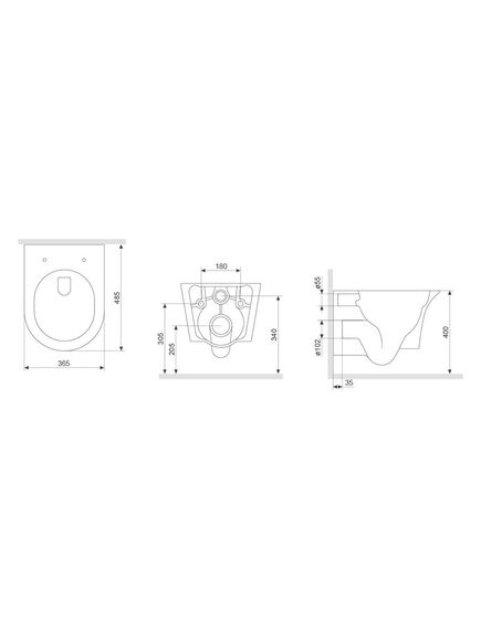 Купить DX35C1700SC Skyline унитаз подвесной безободковый с сиденьем микролифт (dx35c1700sc) по цене 38990 руб., в Санкт-Петебруге в интернет магазине 100-Систем, а также дургие товары DAMIXA из раздела Унитазы подвесные и Унитазы