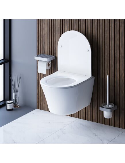 Купить DX35C1700SC Skyline унитаз подвесной безободковый с сиденьем микролифт (dx35c1700sc) по цене 38990 руб., в Санкт-Петебруге в интернет магазине 100-Систем, а также дургие товары DAMIXA из раздела Унитазы подвесные и Унитазы