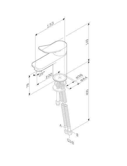 Купить F85A02133 X-Joy, смеситель для умывальника, белый, шт. (f85a02133) по цене 10290 руб., в Санкт-Петебруге в интернет магазине 100-Систем, а также дургие товары AM.PM из раздела Рычажные смесители и Смесители для раковины