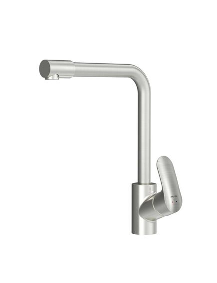 Купить F8005711 Like, смеситель для кухни с каналом для питьевой воды, L-излив, сатин, шт. (f8005711) по цене 17390 руб., в Санкт-Петебруге в интернет магазине 100-Систем, а также дургие товары AM.PM из раздела Смесители с подключением фильтра и Смесители для кухни