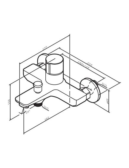 Купить F85A10500 X-Joy, TouchReel смеситель д/ванны/душа, хром, шт. (f85a10500) по цене 18790 руб., в Санкт-Петебруге в интернет магазине 100-Систем, а также дургие товары AM.PM из раздела Смесители с коротким изливом и Смесители для ванны и душа