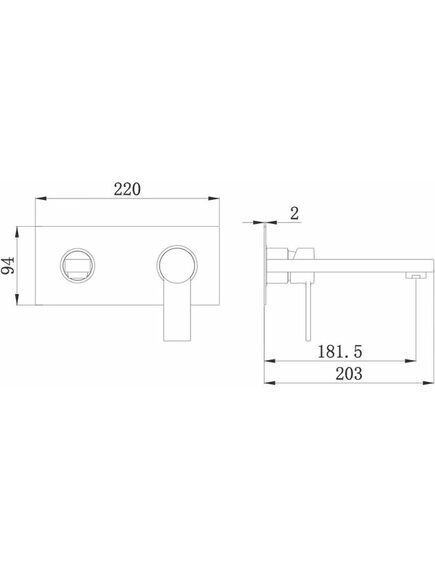 Купить AQR6015CR смеситель настенный для раковины ROUND на 2 отверстия монтажная часть в комплекте (хром) (aqr6015cr) по цене 7896.54 руб., в Санкт-Петебруге в интернет магазине 100-Систем, а также дургие товары Aquanika из раздела Встраиваемые настенные смесители для раковины и Смесители для раковины