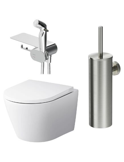 Купить CK74H0403W Sense набор подвесной унитаз с гиг.душем (ck74h0403w) по цене 51590 руб., в Санкт-Петебруге в интернет магазине 100-Систем, а также дургие товары AM.PM из раздела Унитазы подвесные и Унитазы