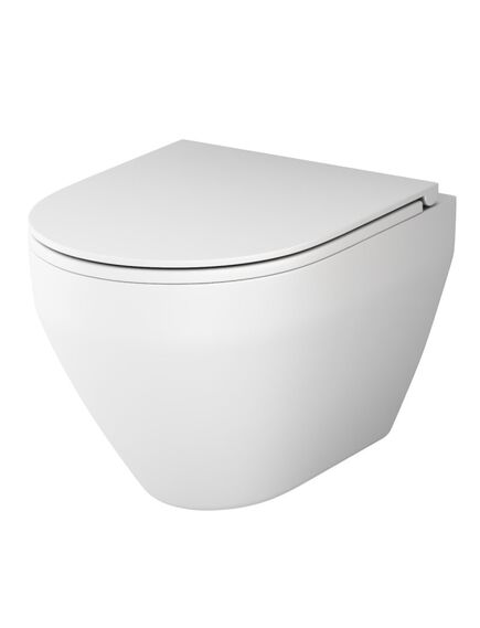 Купить C701700MWSC Spirit V2.0 подвесной унитаз FlashClean с сиденьем микролифт, бел мат (c701700mwsc) по цене 39990 руб., в Санкт-Петебруге в интернет магазине 100-Систем, а также дургие товары AM.PM из раздела Унитазы подвесные и Унитазы