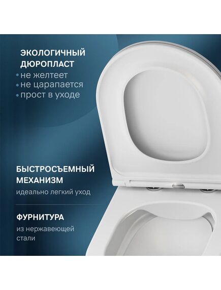 Купить C8F1700MWSC Func подвесной унитаз 49 см FlashClean с сиденьем микролифт, бел мат (c8f1700mwsc) по цене 36990 руб., в Санкт-Петебруге в интернет магазине 100-Систем, а также дургие товары AM.PM из раздела Унитазы подвесные и Унитазы