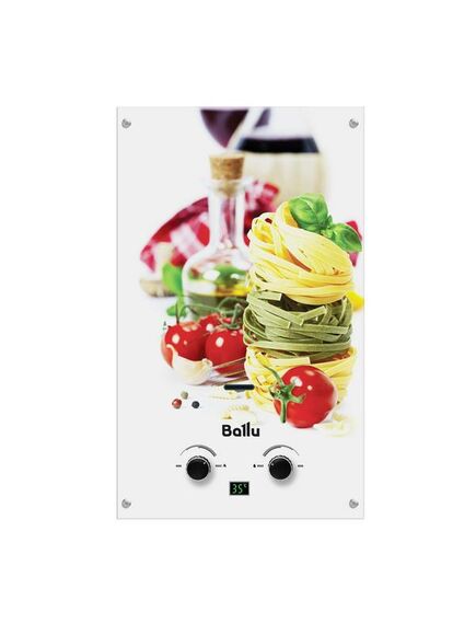 Купить Колонка газовая Ballu GWH 10 Fiery Glass Pasta (gwh 10 fiery glass pasta) по цене 12450 руб., в Санкт-Петебруге в интернет магазине 100-Систем, а также дургие товары BALLU из раздела Газовые проточные водонагреватели и Газовые водонагреватели