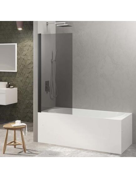 Купить Душевая шторка RIVER S Black 800  (065016) по цене 13490 руб., в Санкт-Петебруге в интернет магазине 100-Систем, а также дургие товары BERGES из раздела Стеклянные шторки для ванн и Сантехника