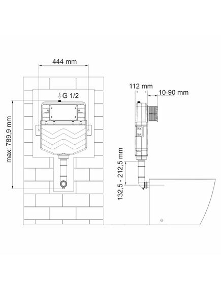 Купить Встраиваемый смывной бачок Wasserkraft Aller 10TLT.031.ME.WM04 (10tlt.031.me.wm04) по цене 10990 руб., в Санкт-Петебруге в интернет магазине 100-Систем, а также дургие товары WasserKRAFT из раздела Смывные бачки скрытого монтажа и Инсталляции