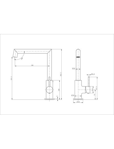 Купить Смеситель для кухни WONZON & WOGHAND, Хром (WW-L1005-CR) (ww-l1005-cr) по цене 14696 руб., в Санкт-Петебруге в интернет магазине 100-Систем, а также дургие товары WONZON & WOGHAND из раздела Рычажные смесители и Смесители для кухни
