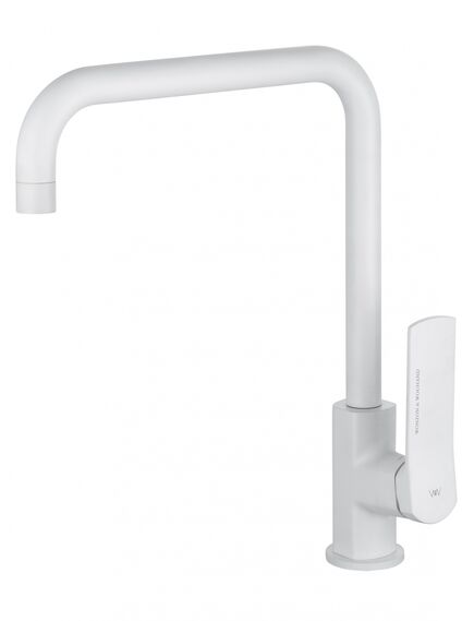Купить Смеситель для кухни WONZON & WOGHAND, Белый матовый (WW-L1006-MW) (ww-l1006-mw) по цене 16603 руб., в Санкт-Петебруге в интернет магазине 100-Систем, а также дургие товары WONZON & WOGHAND из раздела Рычажные смесители и Смесители для кухни