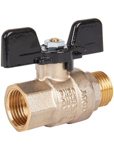 Купить Кран шаровый Stout 1/2" В-Н. бабочка. никель (svb-0004-000015) по цене 609 руб., в Санкт-Петебруге в интернет магазине 100-Систем, а также дургие товары STOUT из раздела Краны прямые 1/2 и Краны прямые