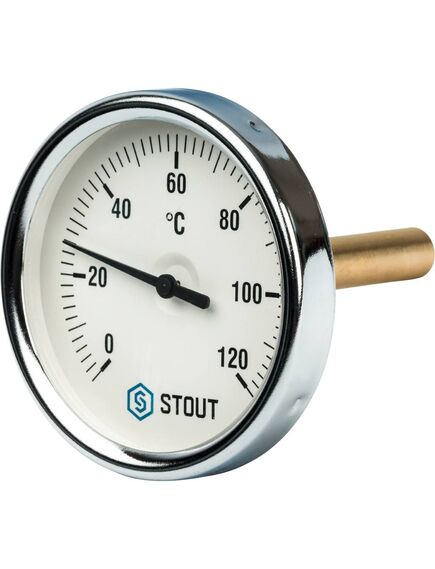 Купить STOUT SIM-0001 Термометр биметаллический с погружной гильзой. Корпус Dn 80 мм, гильза 75 мм 1/2", 0...120°С (sim-0001-807515) по цене 912 руб., в Санкт-Петебруге в интернет магазине 100-Систем, а также дургие товары STOUT из раздела Термометры и Контрольно-измерительные приборы