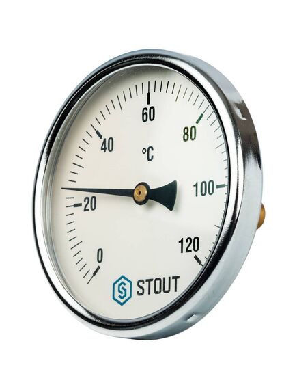 Купить STOUT SIM-0001 Термометр биметаллический с погружной гильзой. Корпус Dn 100 мм, гильза 50 мм 1/2", 0...120°С (sim-0001-105015) по цене 894 руб., в Санкт-Петебруге в интернет магазине 100-Систем, а также дургие товары STOUT из раздела Термометры и Контрольно-измерительные приборы