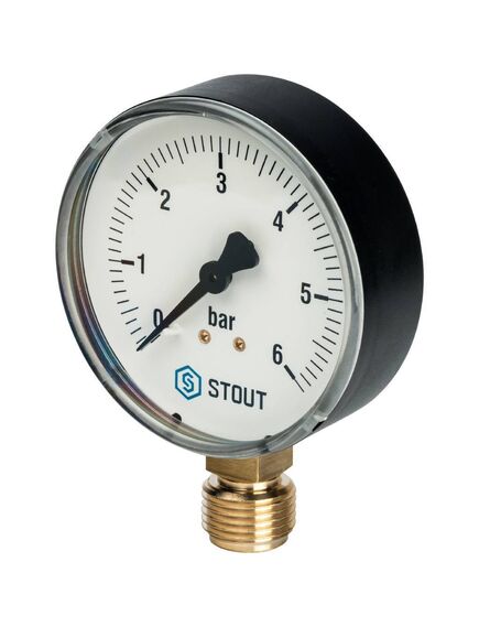 Купить STOUT SIM-0010 Манометр радиальный. Корпус Dn 80 мм 1/2", 0...6 бар, кл.2.5 (sim-0010-800615) по цене 1262 руб., в Санкт-Петебруге в интернет магазине 100-Систем, а также дургие товары STOUT из раздела Манометры и Контрольно-измерительные приборы