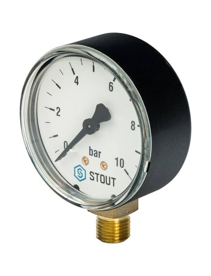 Купить STOUT SIM-0010 Манометр радиальный. Корпус Dn 63 мм 1/4", 0...10 бар, кл.2.5 (sim-0010-631008) по цене 779 руб., в Санкт-Петебруге в интернет магазине 100-Систем, а также дургие товары STOUT из раздела Манометры и Контрольно-измерительные приборы