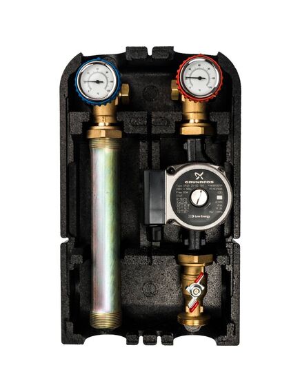Купить STOUT SDG-0001 Насосная группа с прямым контуром 1" с насосом Grundfos UPSO 25-65 в теплоизоляции (sdg-0001-002502) по цене 24428 руб., в Санкт-Петебруге в интернет магазине 100-Систем, а также дургие товары STOUT из раздела Насосные группы и Группы быстрого монтажа