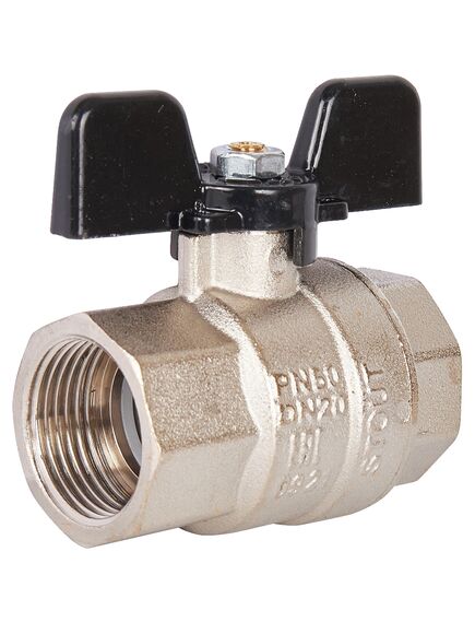 Купить Кран шаровый Stout 3/4" В-В. бабочка. никель (svb-0002-000020) по цене 812 руб., в Санкт-Петебруге в интернет магазине 100-Систем, а также дургие товары STOUT из раздела Краны прямые 3/4 и Краны прямые