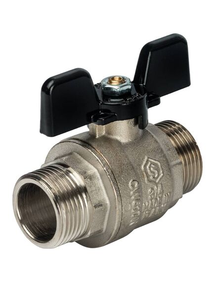 Купить STOUT  Кран шаровой полнопроходной, НР/НР, ручка бабочка 3/4 (svb-0006-000020) по цене 971 руб., в Санкт-Петебруге в интернет магазине 100-Систем, а также дургие товары STOUT из раздела Краны прямые 3/4 и Краны прямые