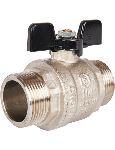 Купить STOUT  Кран шаровой полнопроходной, НР/НР, ручка бабочка 1 1/4 (svb-0006-000032) по цене 2182 руб., в Санкт-Петебруге в интернет магазине 100-Систем, а также дургие товары STOUT из раздела Краны прямые 1 1/4 - 2 и Краны прямые