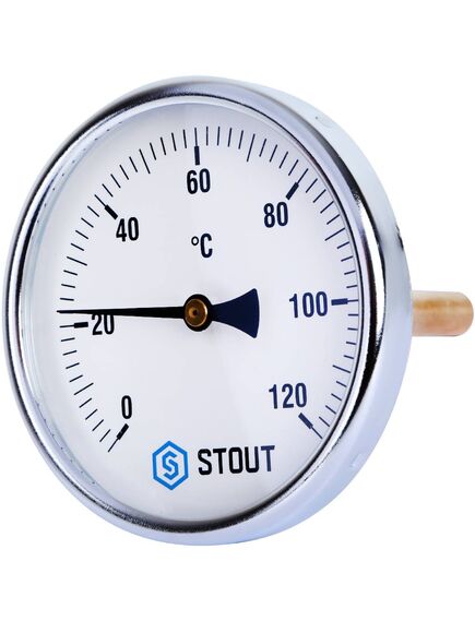 Купить STOUT SIM-0001 Термометр биметаллический с погружной гильзой. Корпус Dn 100 мм, гильза 100 мм 1/2", 0...120°С (sim-0001-101015) по цене 1202 руб., в Санкт-Петебруге в интернет магазине 100-Систем, а также дургие товары STOUT из раздела Термометры и Контрольно-измерительные приборы