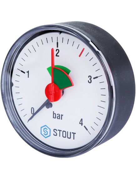 Купить STOUT SIM-0007 Манометр аксиальный с указателем предела. Корпус Dn 63 мм 1/4", 0...4 бар, кл.2.5 (sim-0007-630408) по цене 895 руб., в Санкт-Петебруге в интернет магазине 100-Систем, а также дургие товары STOUT из раздела Манометры и Контрольно-измерительные приборы