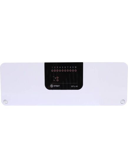 Купить STOUT  Проводной контроллер термостатических клапанов L-10 (ste-0101-010000) по цене 28379 руб., в Санкт-Петебруге в интернет магазине 100-Систем, а также дургие товары STOUT из раздела Управляющие модули и Автоматика для водяного теплого пола
