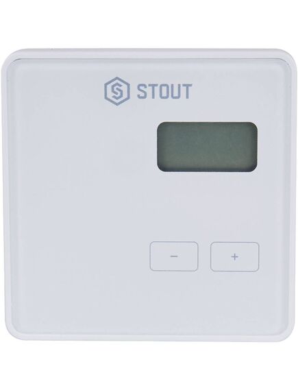 Купить STOUT  Беспроводной комнатный регулятор R-8b, белый (ste-0101-008001) по цене 7960 руб., в Санкт-Петебруге в интернет магазине 100-Систем, а также дургие товары STOUT из раздела Управляющие модули и Автоматика для водяного теплого пола