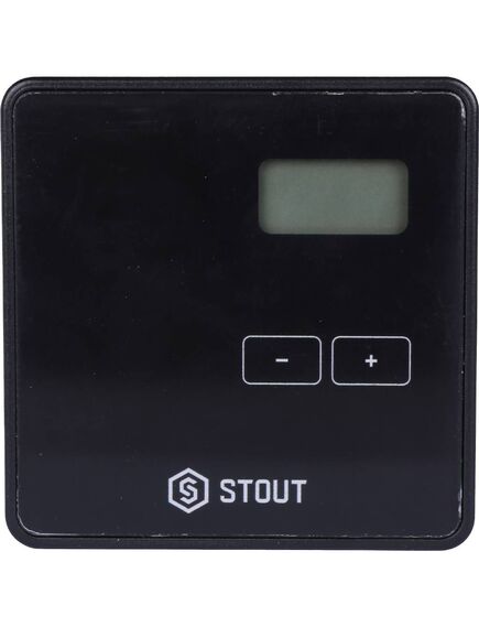 Купить STOUT  Проводной комнатный двухпозиционный регулятор ST-294v1, черный (ste-0101-029412) по цене 7152 руб., в Санкт-Петебруге в интернет магазине 100-Систем, а также дургие товары STOUT из раздела Управляющие модули и Автоматика для водяного теплого пола