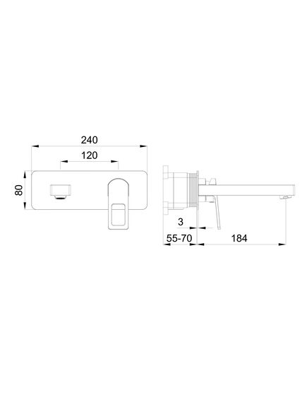 Купить Смеситель для раковины встраиваемый WONZON & WOGHAND FRAME, Хром (WW-88869010-CR) (ww-88869010-cr) по цене 22798 руб., в Санкт-Петебруге в интернет магазине 100-Систем, а также дургие товары WONZON & WOGHAND из раздела Встраиваемые настенные смесители для раковины и Смесители для раковины