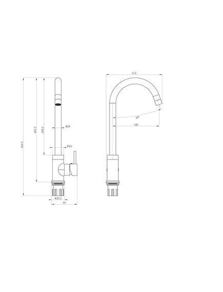 Купить Смеситель для кухни WONZON & WOGHAND, Белый матовый (WW-A21102-MW) (ww-a21102-mw) по цене 12629 руб., в Санкт-Петебруге в интернет магазине 100-Систем, а также дургие товары WONZON & WOGHAND из раздела Рычажные смесители и Смесители для кухни