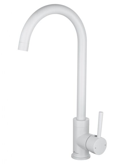 Купить Смеситель для кухни WONZON & WOGHAND, Белый матовый (WW-A21102-MW) (ww-a21102-mw) по цене 12629 руб., в Санкт-Петебруге в интернет магазине 100-Систем, а также дургие товары WONZON & WOGHAND из раздела Рычажные смесители и Смесители для кухни