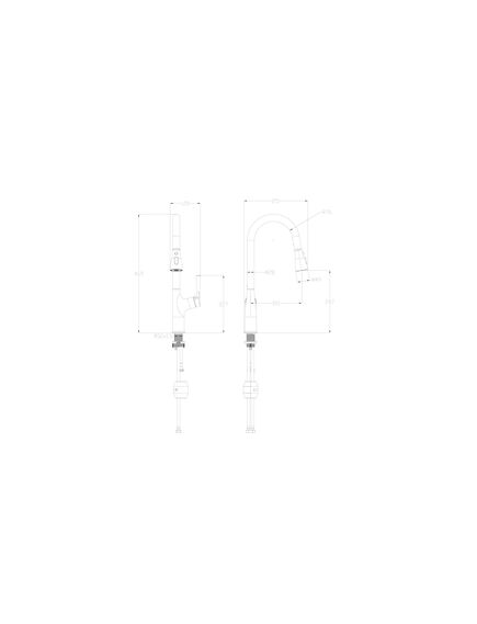 Купить Смеситель для кухни с выдвижным изливом WONZON & WOGHAND, Хром (WW-AE54123-CR) (ww-ae54123-cr) по цене 19223 руб., в Санкт-Петебруге в интернет магазине 100-Систем, а также дургие товары WONZON & WOGHAND из раздела Рычажные смесители и Смесители для кухни