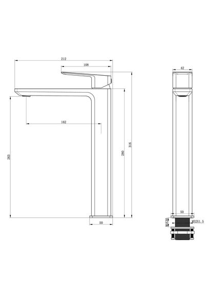 Купить Смеситель для раковины высокий WONZON & WOGHAND DIAMOND, Хром (WW-88239011-CR) (ww-88239011-cr) по цене 23986 руб., в Санкт-Петебруге в интернет магазине 100-Систем, а также дургие товары WONZON & WOGHAND из раздела Рычажные смесители и Смесители для раковины