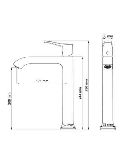 Купить Смеситель для раковины высокий WONZON & WOGHAND FLEX, Хром (WW-88019072-CR) (ww-88019072-cr) по цене 21609 руб., в Санкт-Петебруге в интернет магазине 100-Систем, а также дургие товары WONZON & WOGHAND из раздела Рычажные смесители и Смесители для раковины