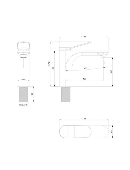 Купить Смеситель для раковины WONZON & WOGHAND, Брашированное золото (WW-XH-010-BG) (ww-xh-010-bg) по цене 17081 руб., в Санкт-Петебруге в интернет магазине 100-Систем, а также дургие товары WONZON & WOGHAND из раздела Рычажные смесители и Смесители для раковины