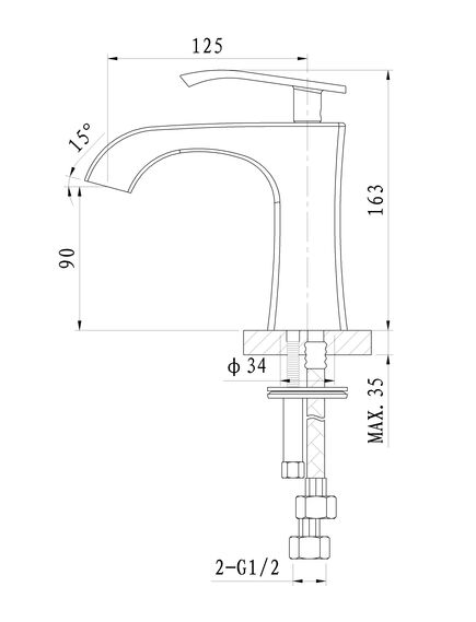 Купить Смеситель для раковины WONZON & WOGHAND TRIUMPH, Хром (WW-561101-CR) (ww-561101-cr) по цене 20181 руб., в Санкт-Петебруге в интернет магазине 100-Систем, а также дургие товары WONZON & WOGHAND из раздела Рычажные смесители и Смесители для раковины